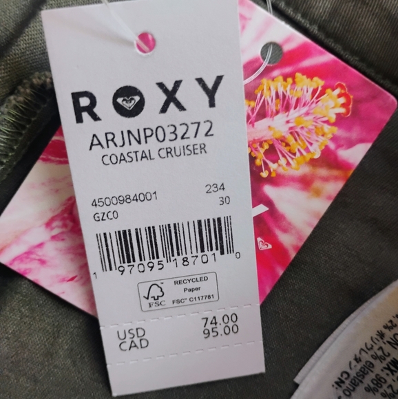 ROXY NEW Coastal Cruiser High Waisted Pants - Picture 11 of 12